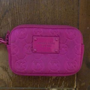 Pink Michael Kors mini wallet
